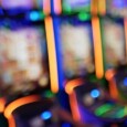 Land-based slot machines.