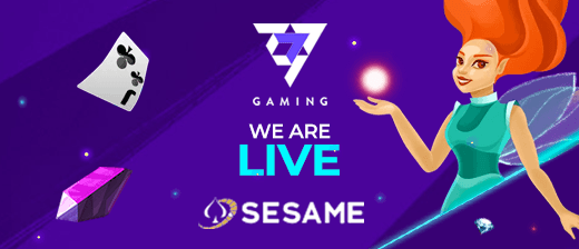 Sesame's "We are LIVE" promotional poster.